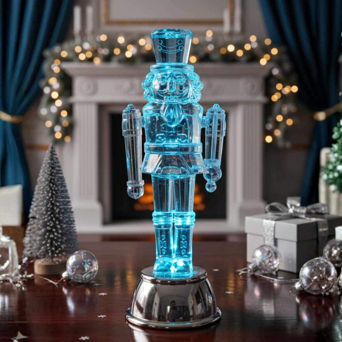 Светеща Коледна фигурка Лешникотрошачка – Войник с LED осветление