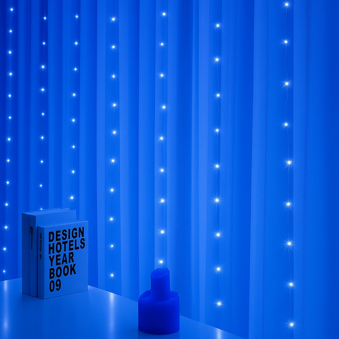 Коледни LED лампички с дистанционно управление 300LED 300см 300см Завеса