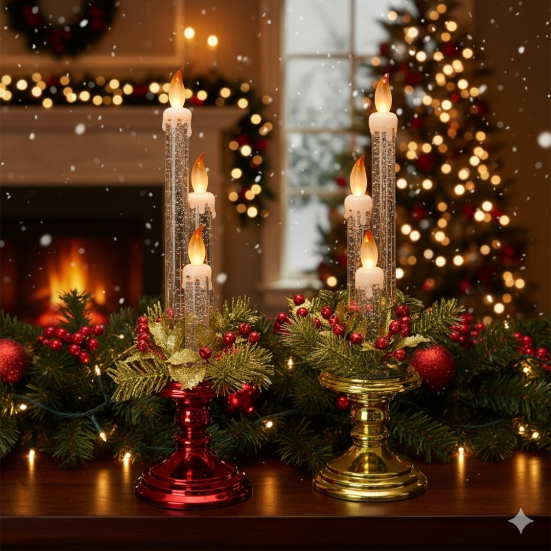 Празничен блясък и топлина с декоративни светещи свещи