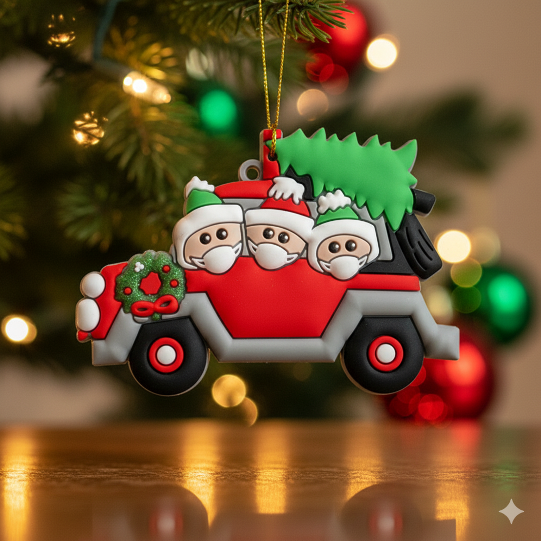 Красива коледна играчка за закачане на елхата