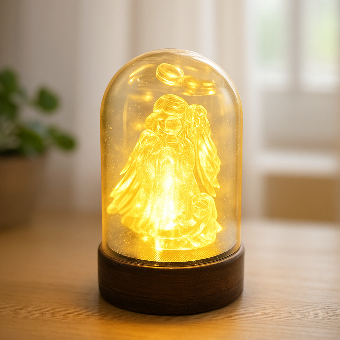 Коледна стъкленица с LED светлина