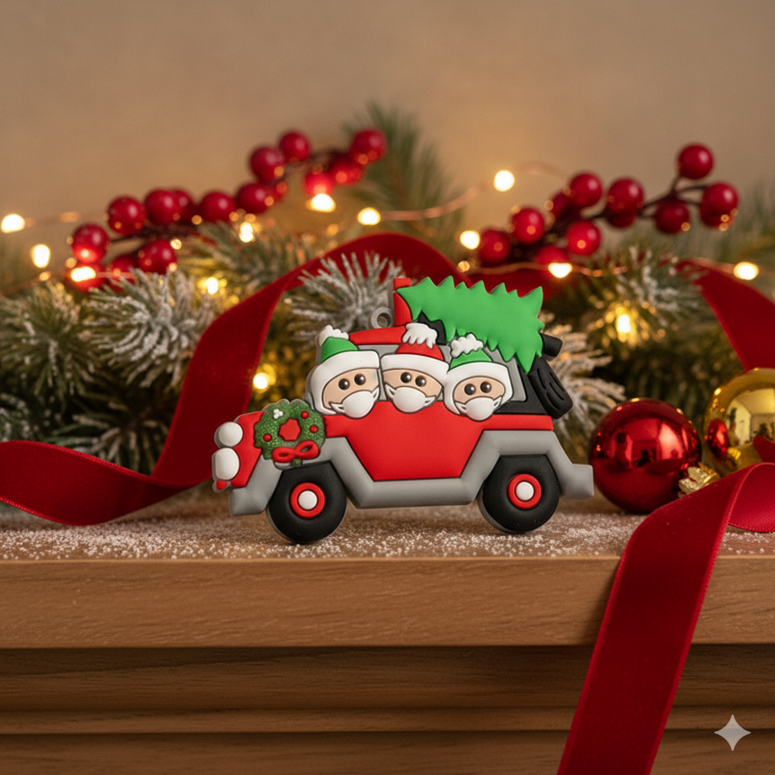 Красива коледна играчка за закачане на елхата