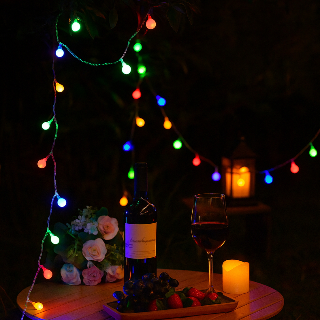 Коледно LED осветление 50 броя 5 метра за външна употреба