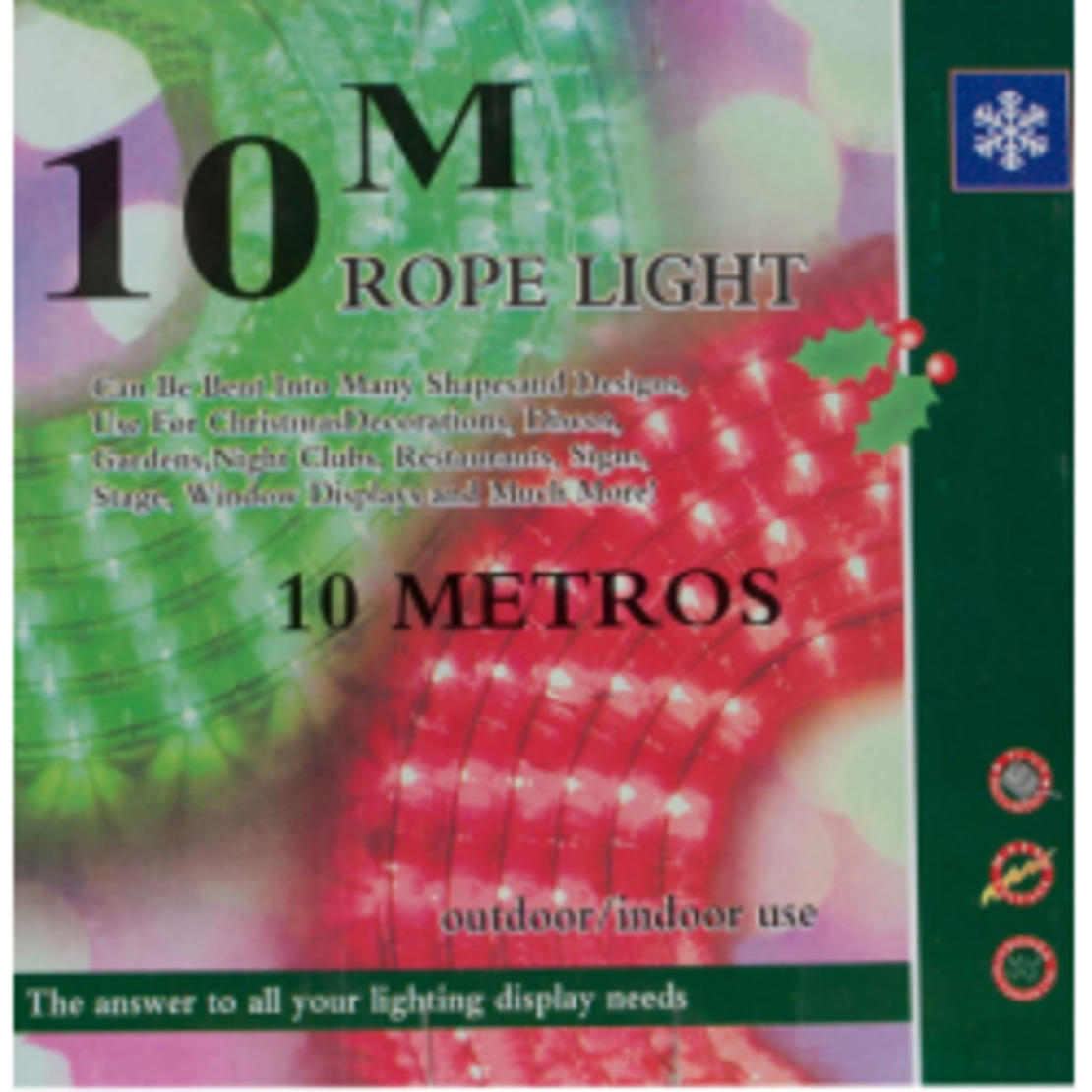 Светещ коледен кабел Многоцветен