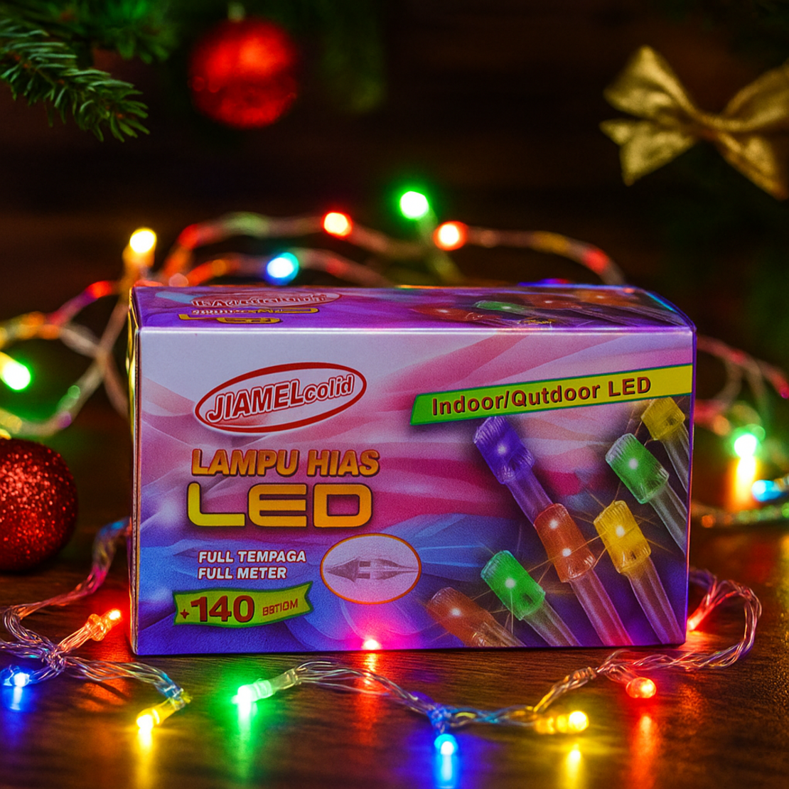 LED коледни лампички, 15 метра, 140 броя