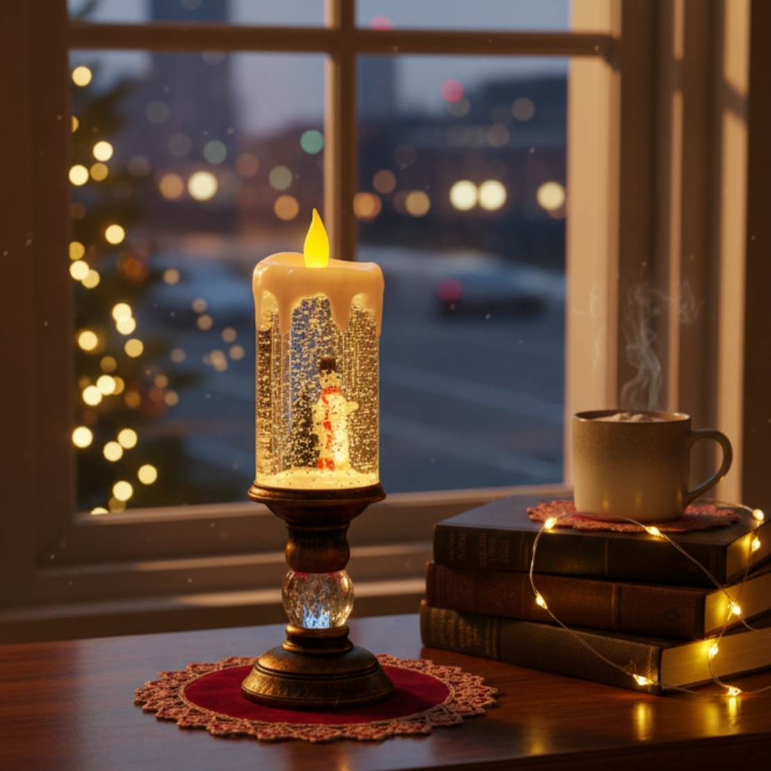 Коледна LED свещ с пламъче