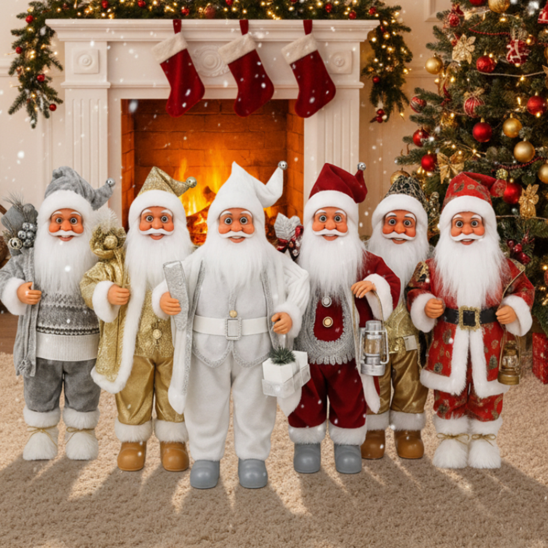 Декоративни фигури Дядо Коледа – Ръчна изработка (50 / 70 / 90 см)