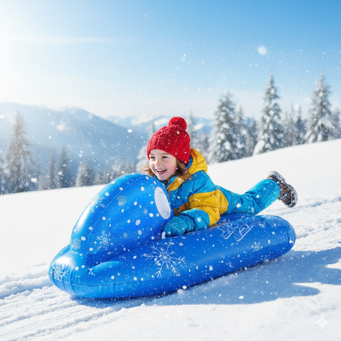 Надуваем джет с дръжки подходящ за зимата и лятото