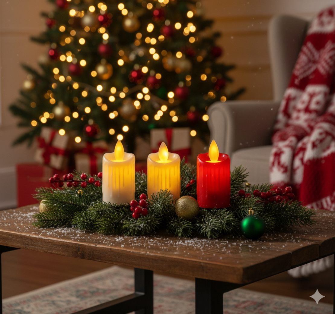 Миниатюрни LED Свещи - Перфектна Коледна декорация