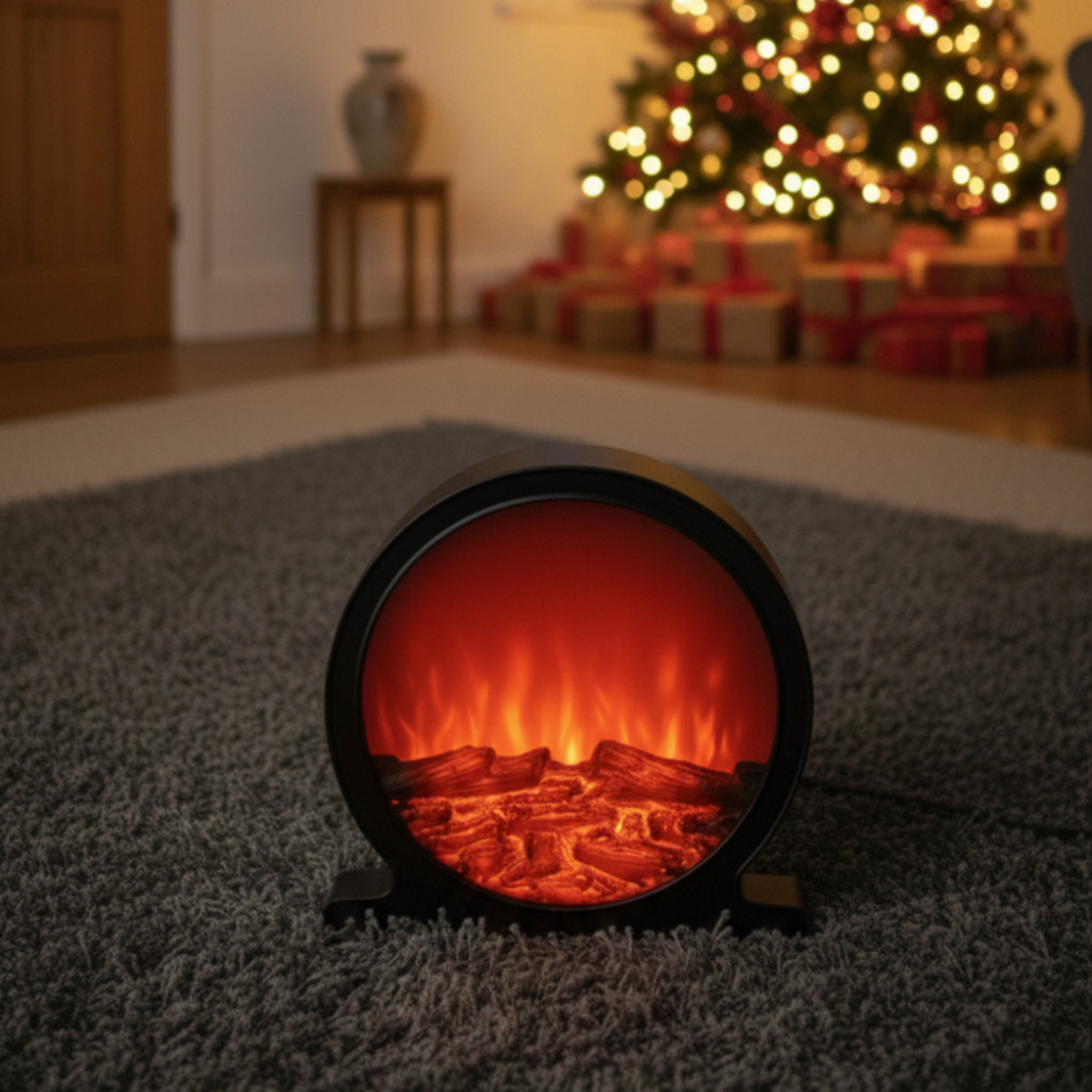 Кръгла декоративна Led камина