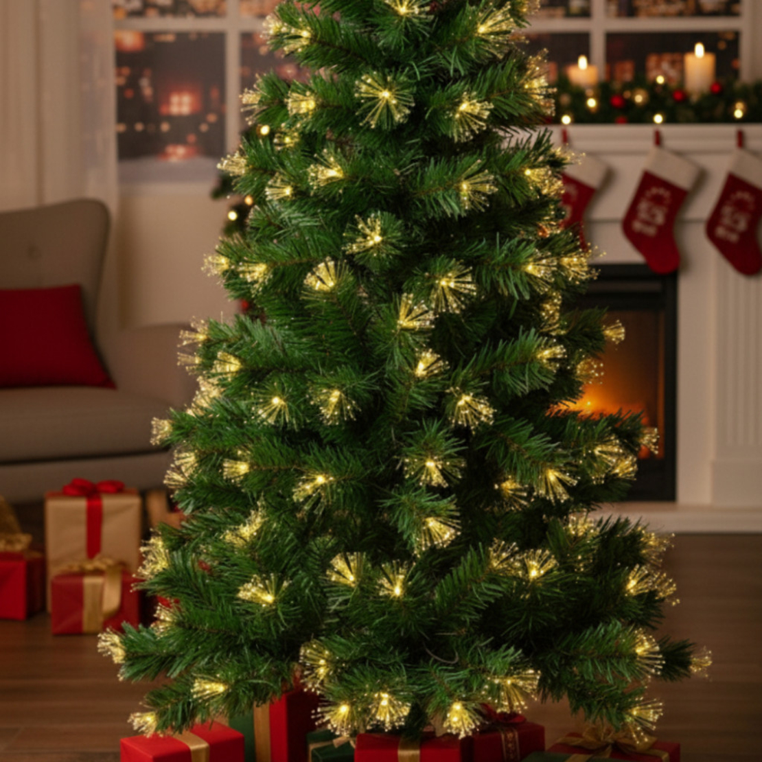Коледна елха с вградени светлини - магията на Коледа