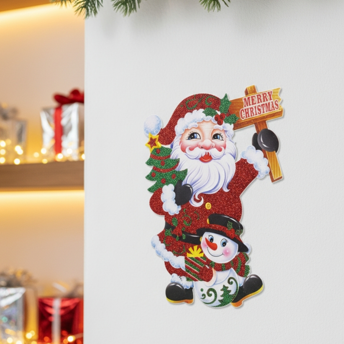 Коледен стикер за стъкло за празничен блясък във вашия дом