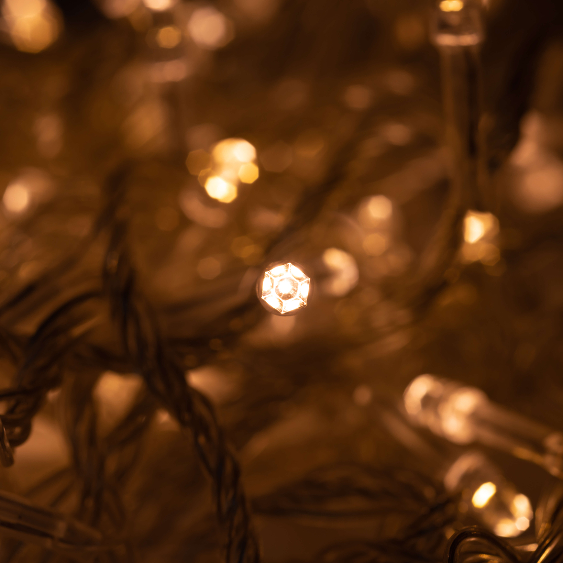 Коледни лампички кристал с удължител 10 метра 100 лампи