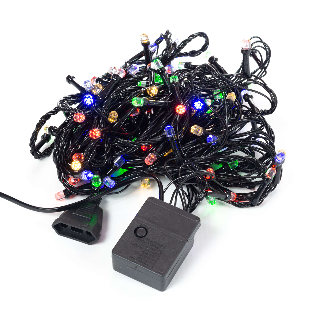 Коледни лампички кристал с удължител 10 метра 100 лампи