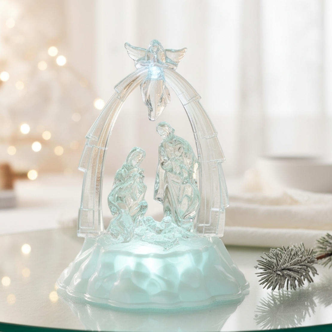 Коледна светеща фигурка Сцена от Рождество Христово“