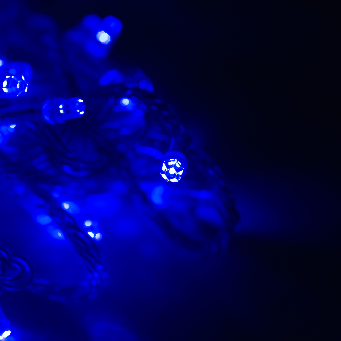 Коледни лампички кристал с удължител 10 метра 100 лампи