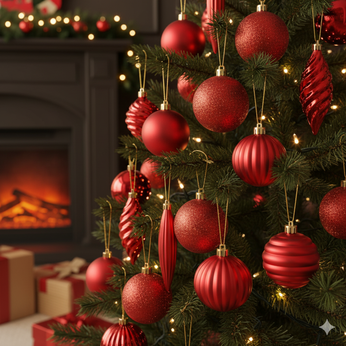 Комплект от орнаменти за елха - декорация за Коледа и Нова година