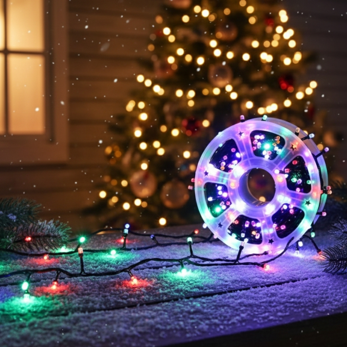 Коледни 500 лампички с 8 режима на осветление