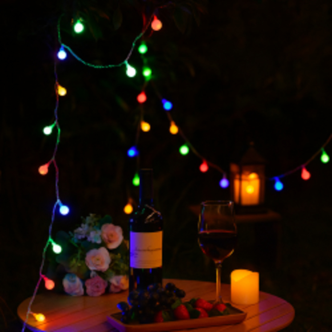 Коледно LED осветление 50 броя 5 метра за външна употреба