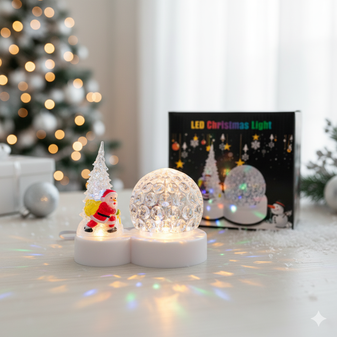 Коледна LED лампа с декоративни орнаменти