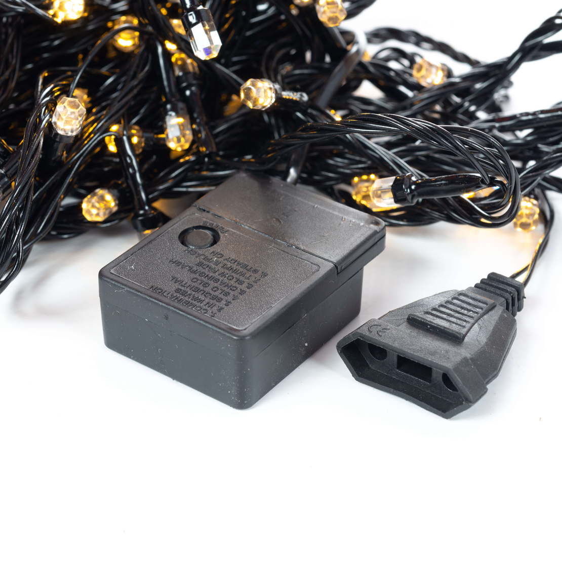 Коледни лампички кристал с удължител 10 метра 100 лампи