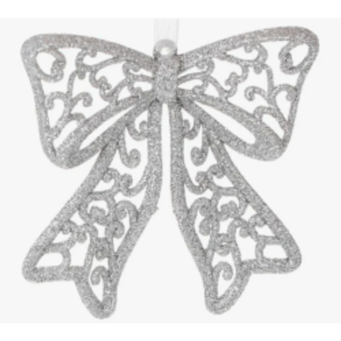 Коледна блестяща панделка за украса за елха