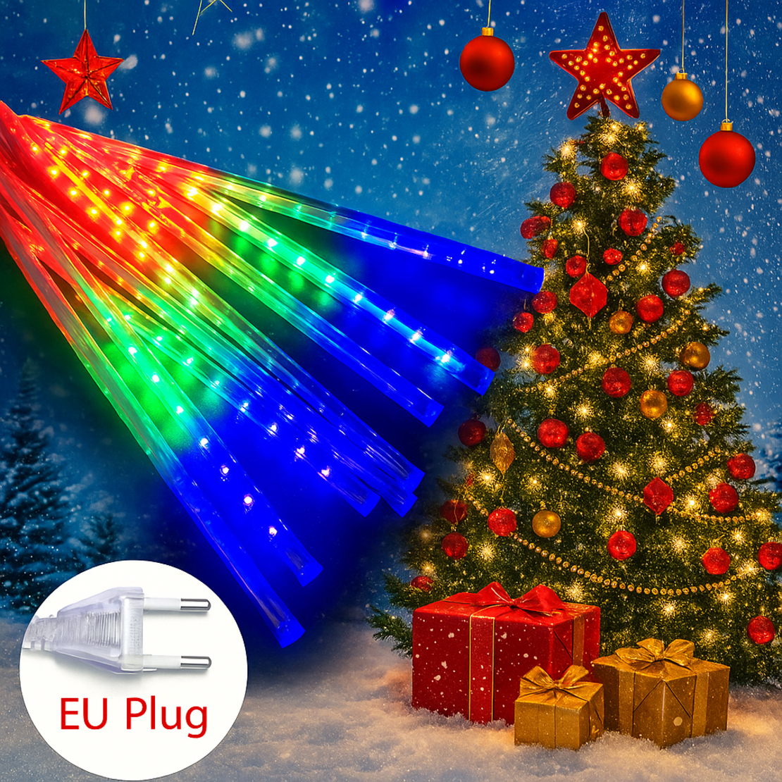 Двустранни LED висулки падащ сняг