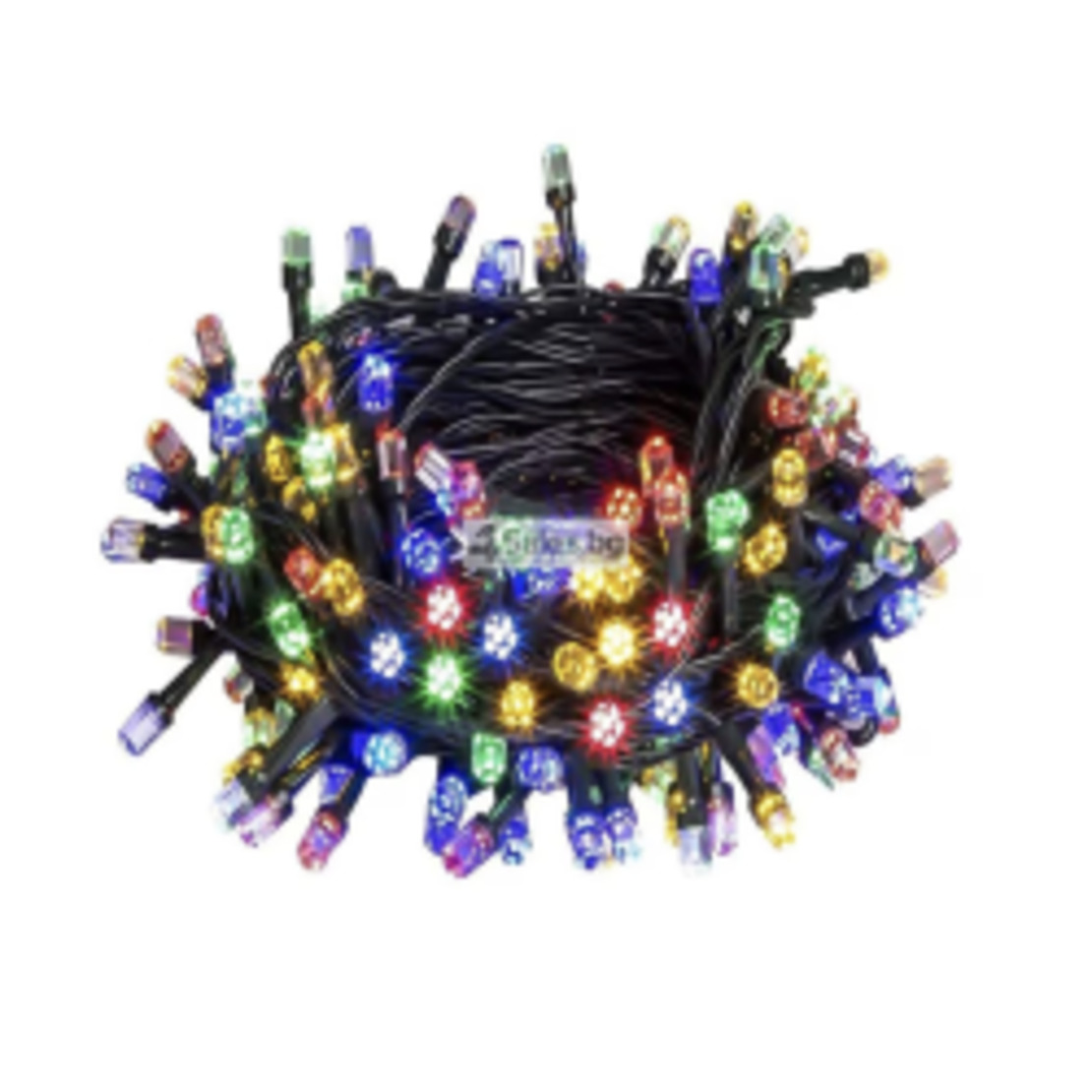 Коледни лампички кристал с удължител 10 метра 100 лампи