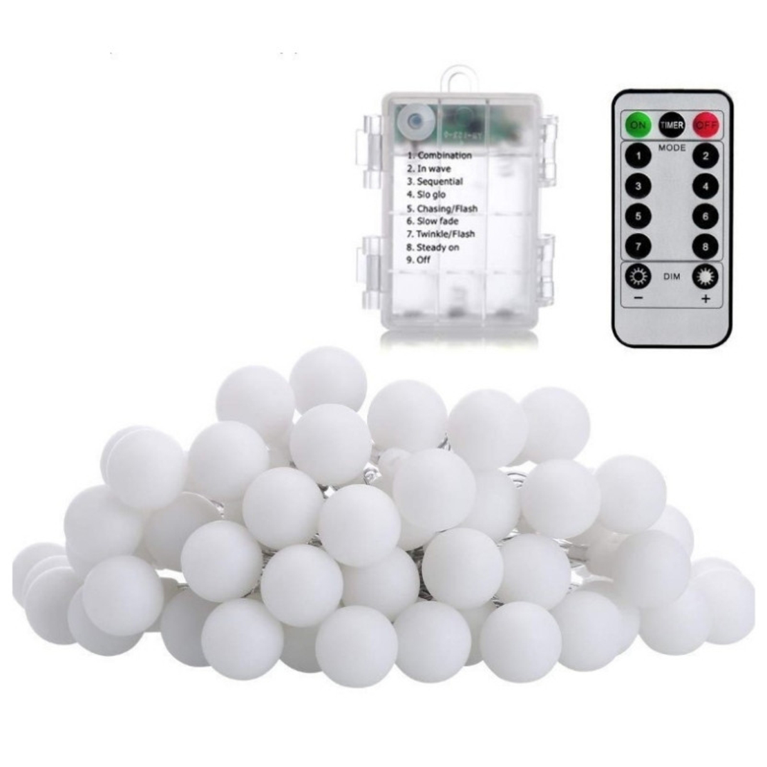 Коледно LED осветление 50 броя 5 метра за външна употреба