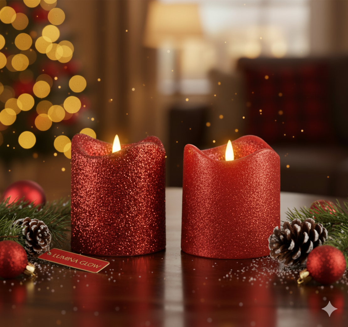 Мини LED Коледни свещи в компактен елегантен размер