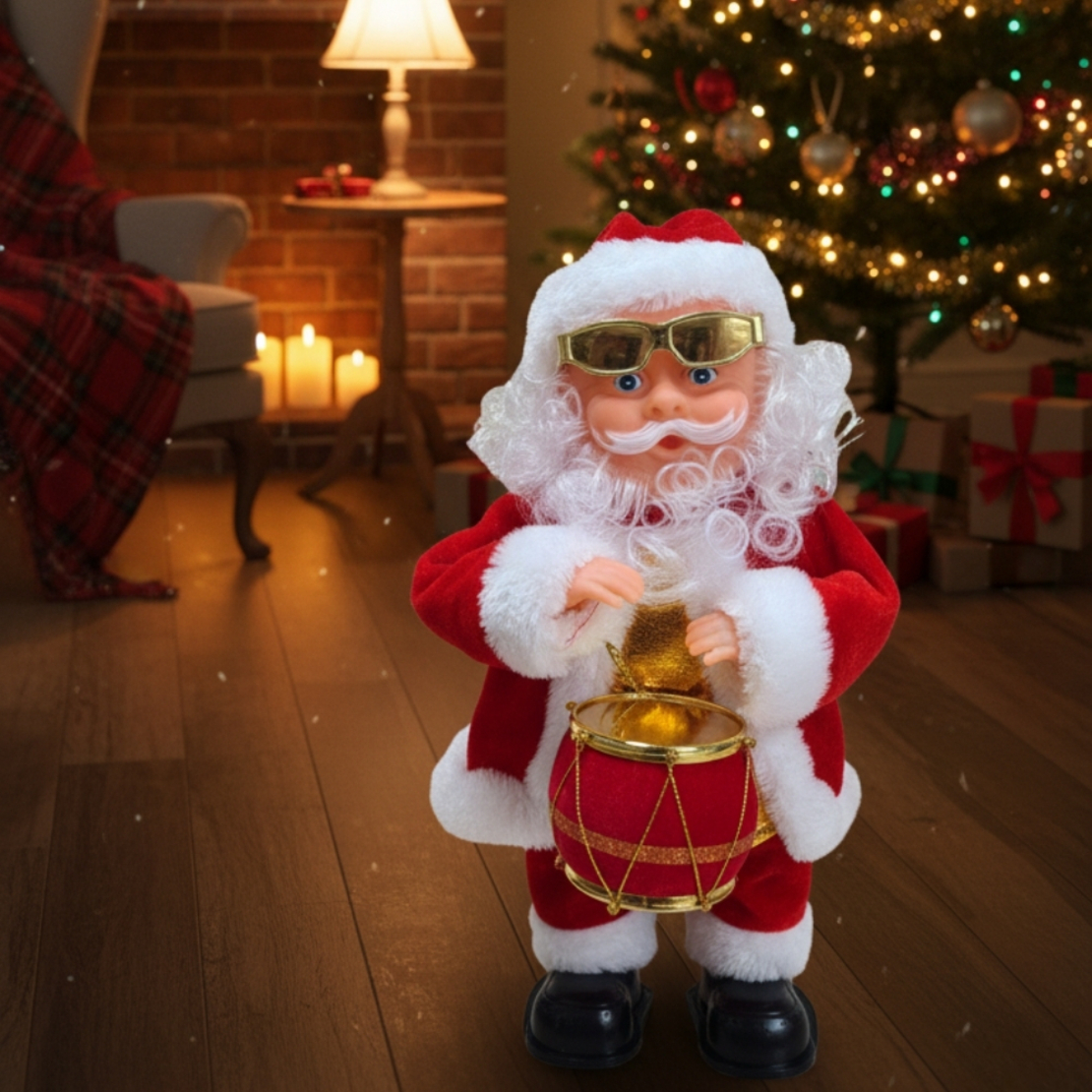 Коледна украса Танцуващ Дядо Коледа