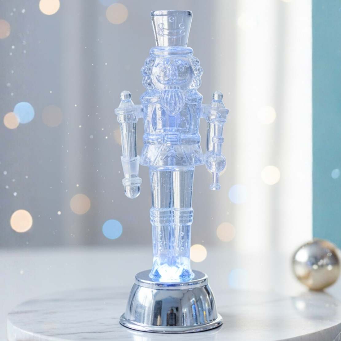 Светеща Коледна фигурка Лешникотрошачка – Войник с LED осветление