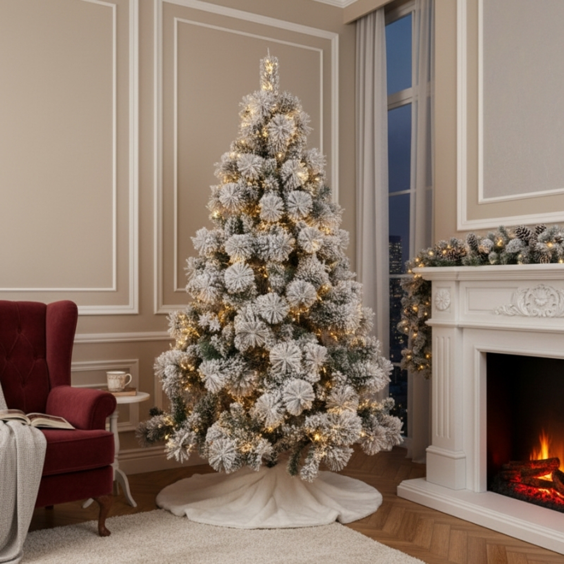 Коледна елха 4D най-новият модел за супер красива и стилна празнична визия