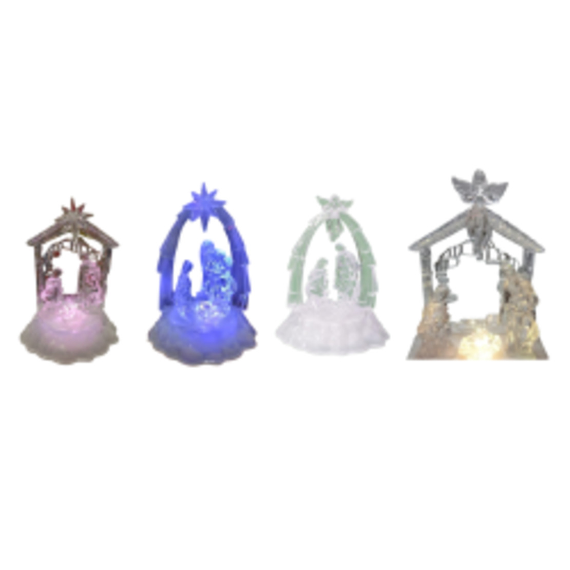 Коледна светеща фигурка Сцена от Рождество Христово“