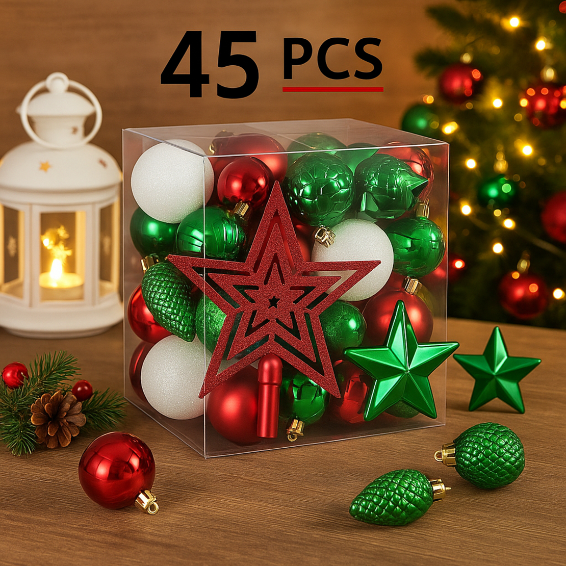 Коледна декорация 45 броя