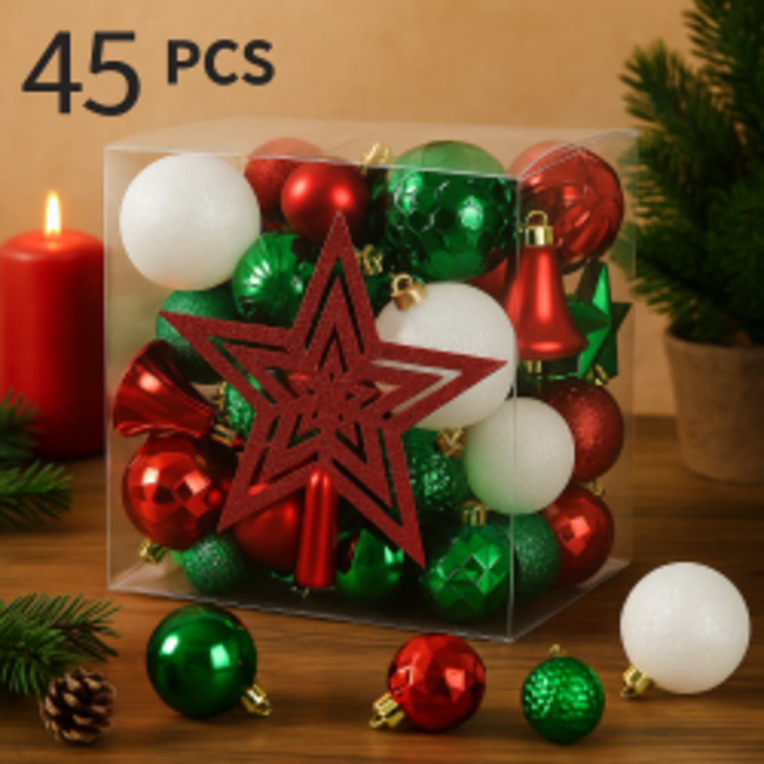 Коледна декорация 45 броя