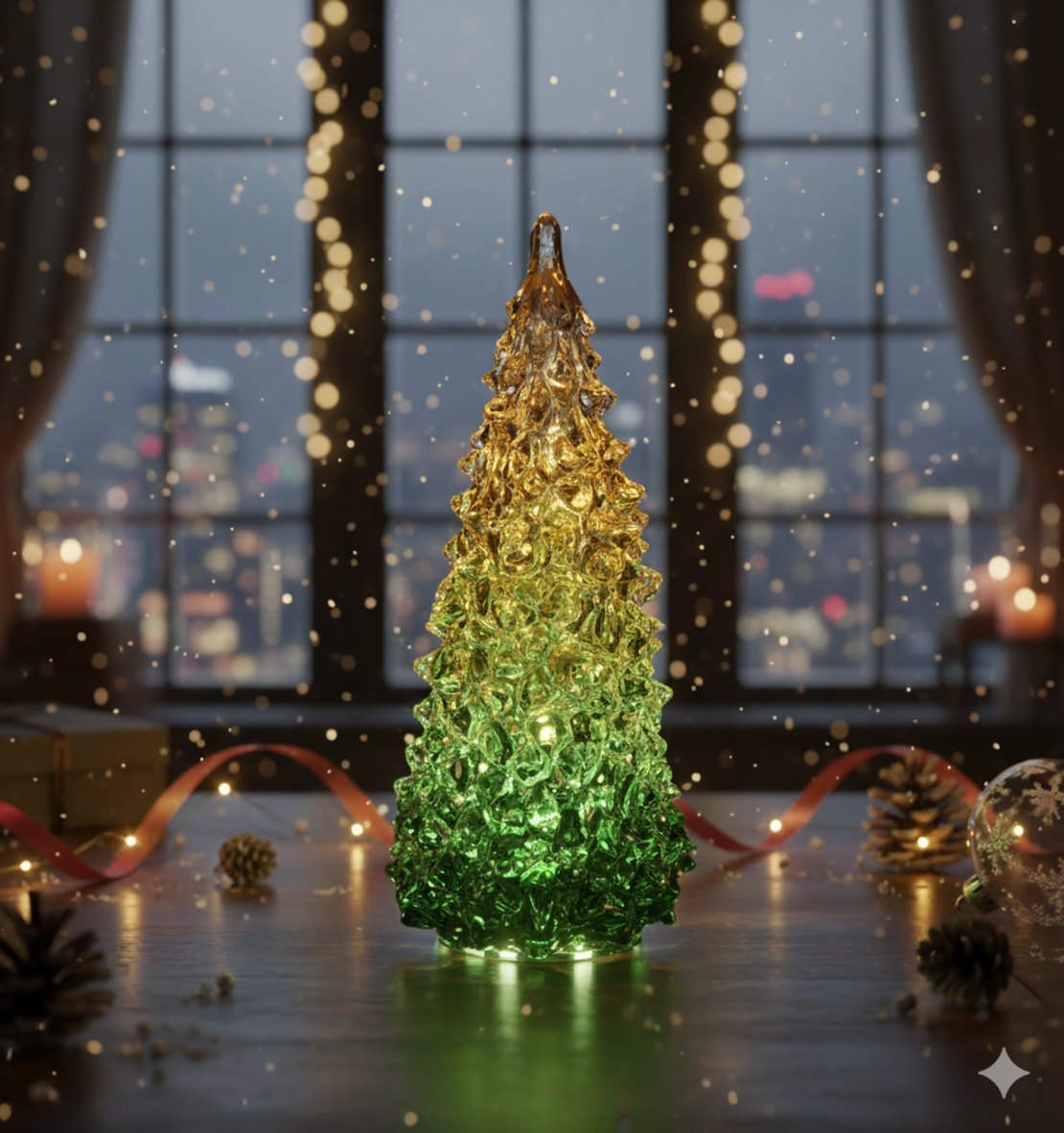 Магически светещи елхи с LED осветление T-4215