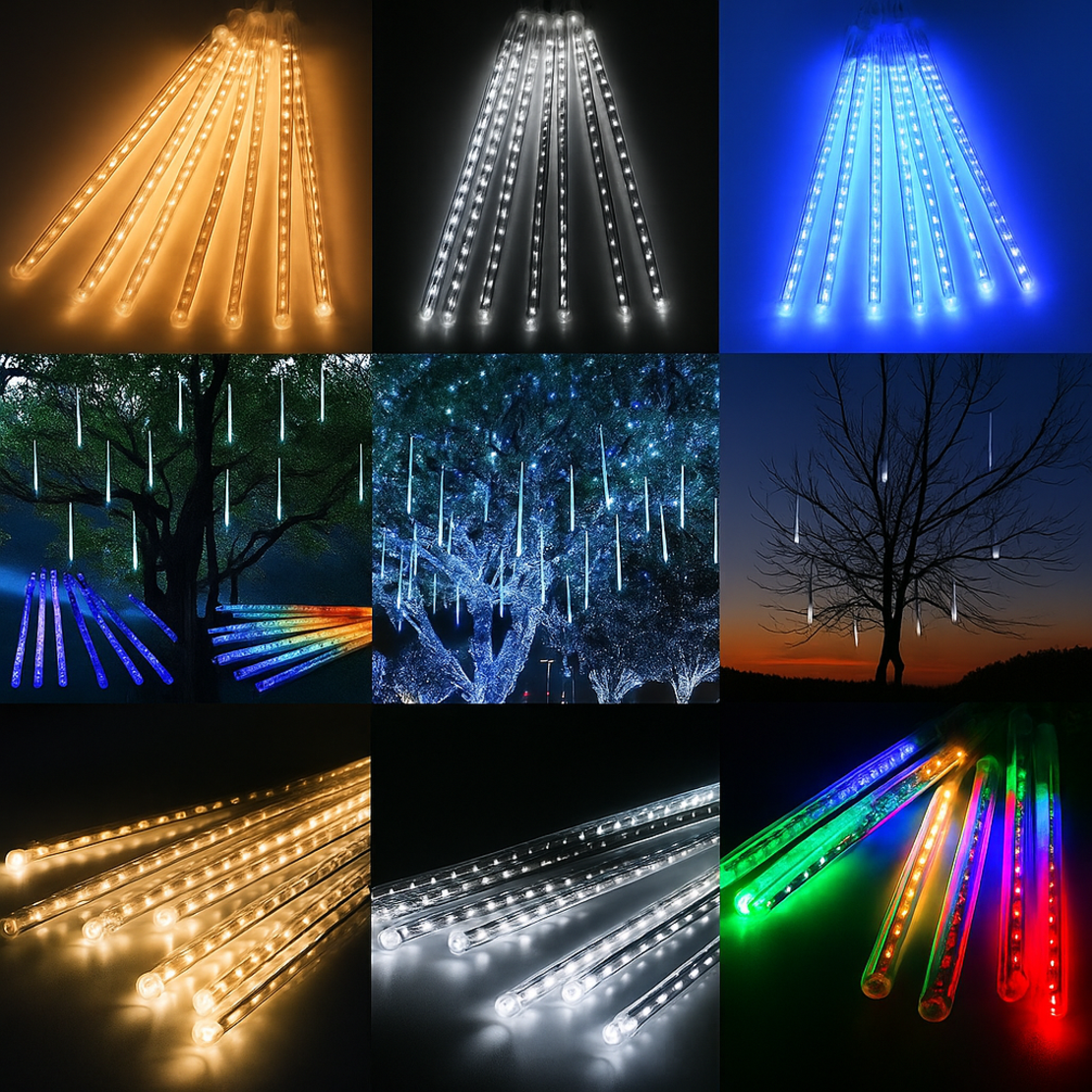 Коледни Led висулки падащ сняг