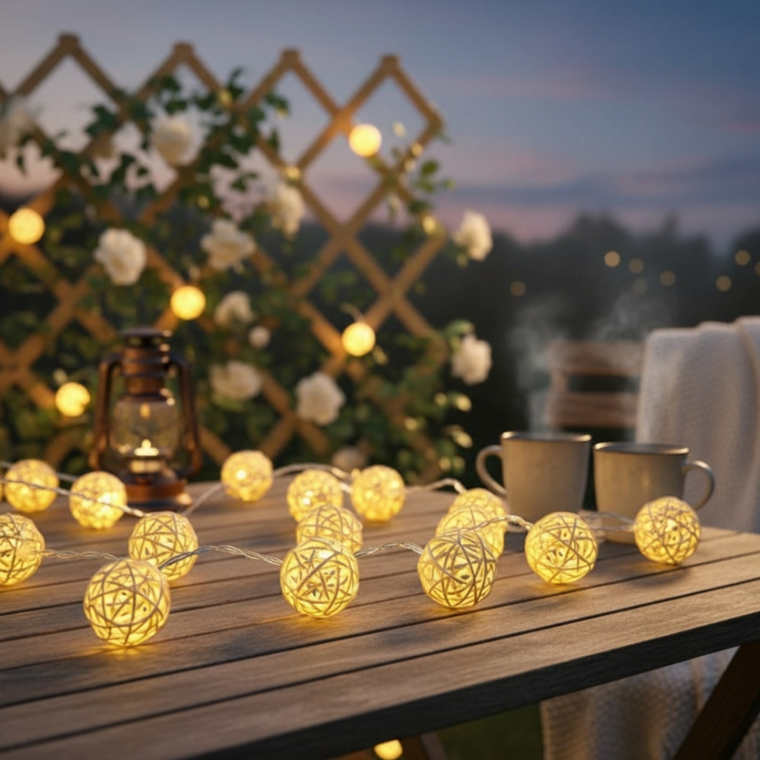 Коледни лампички – крушки с батерии