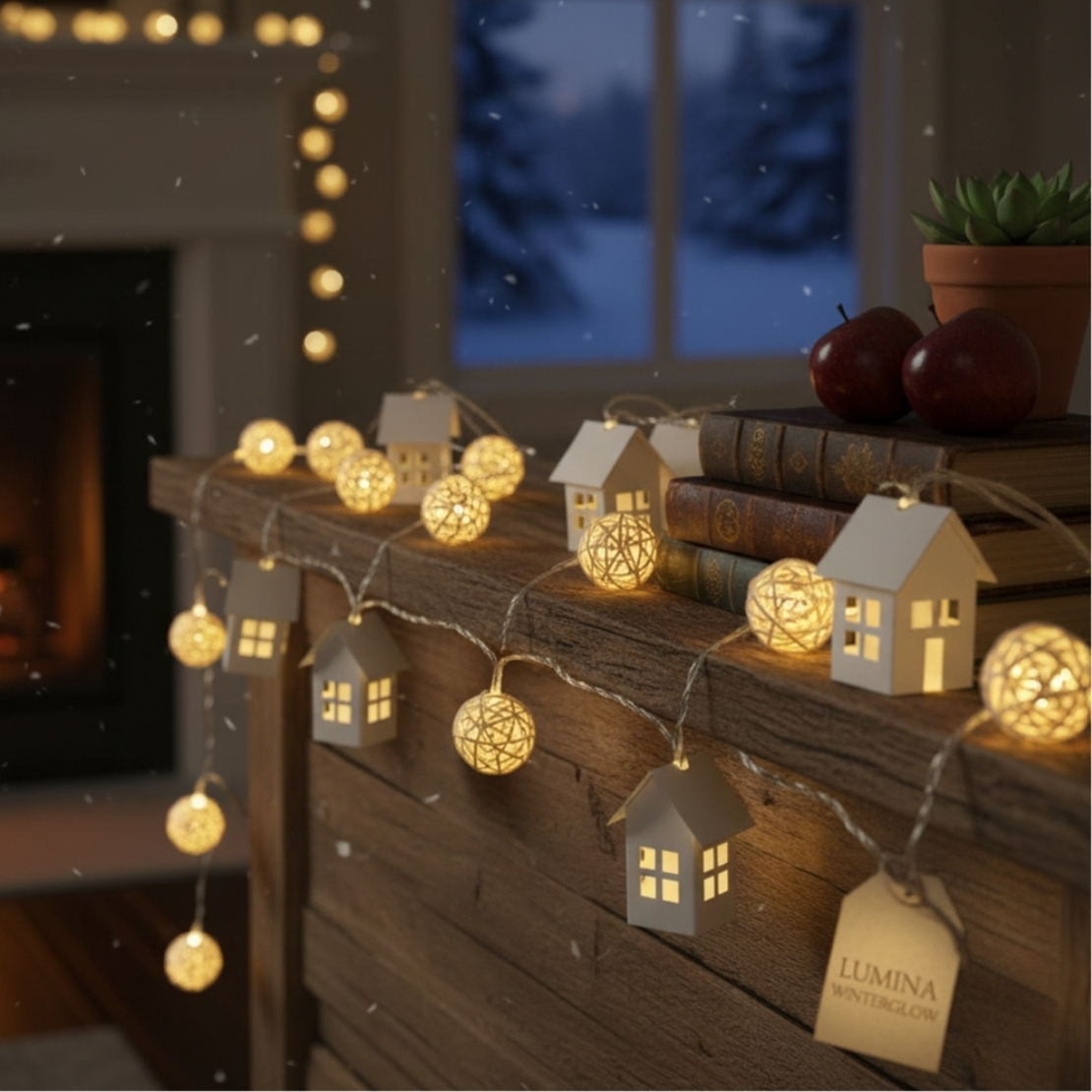 Коледни лампички – крушки с батерии