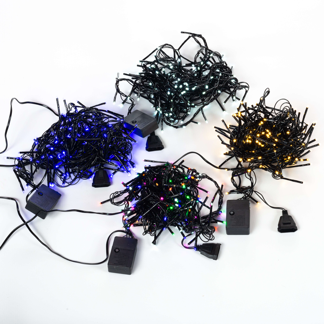 Коледни LED лампички смесен цвят 10 метра гирлянд