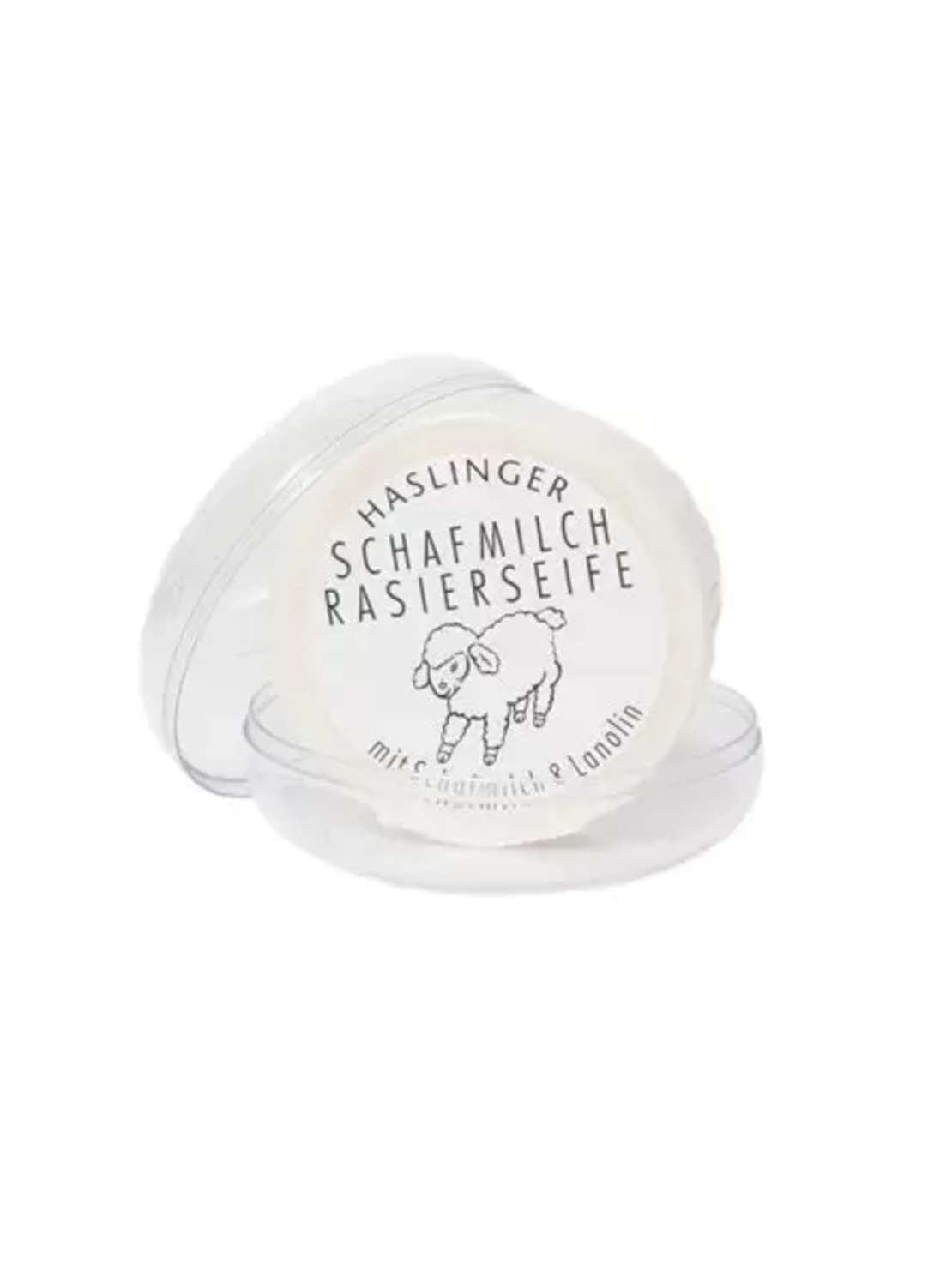 Сапун за бръснене Haslinger Lanolin със сапунерка 60 гр.