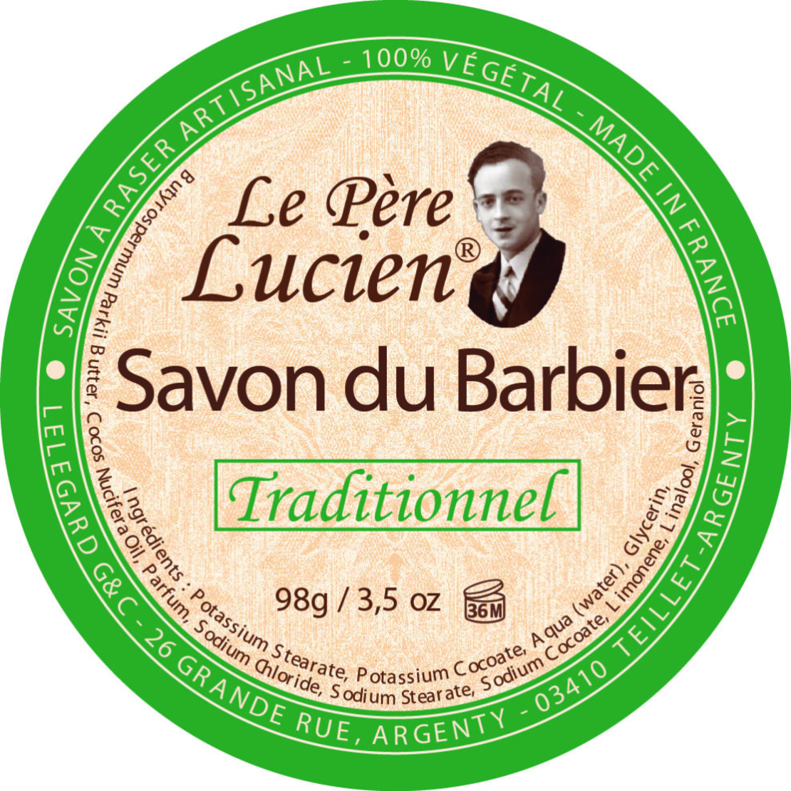 Сапун за бръснене - Le Père Lucien, 98 g – Traditionnel