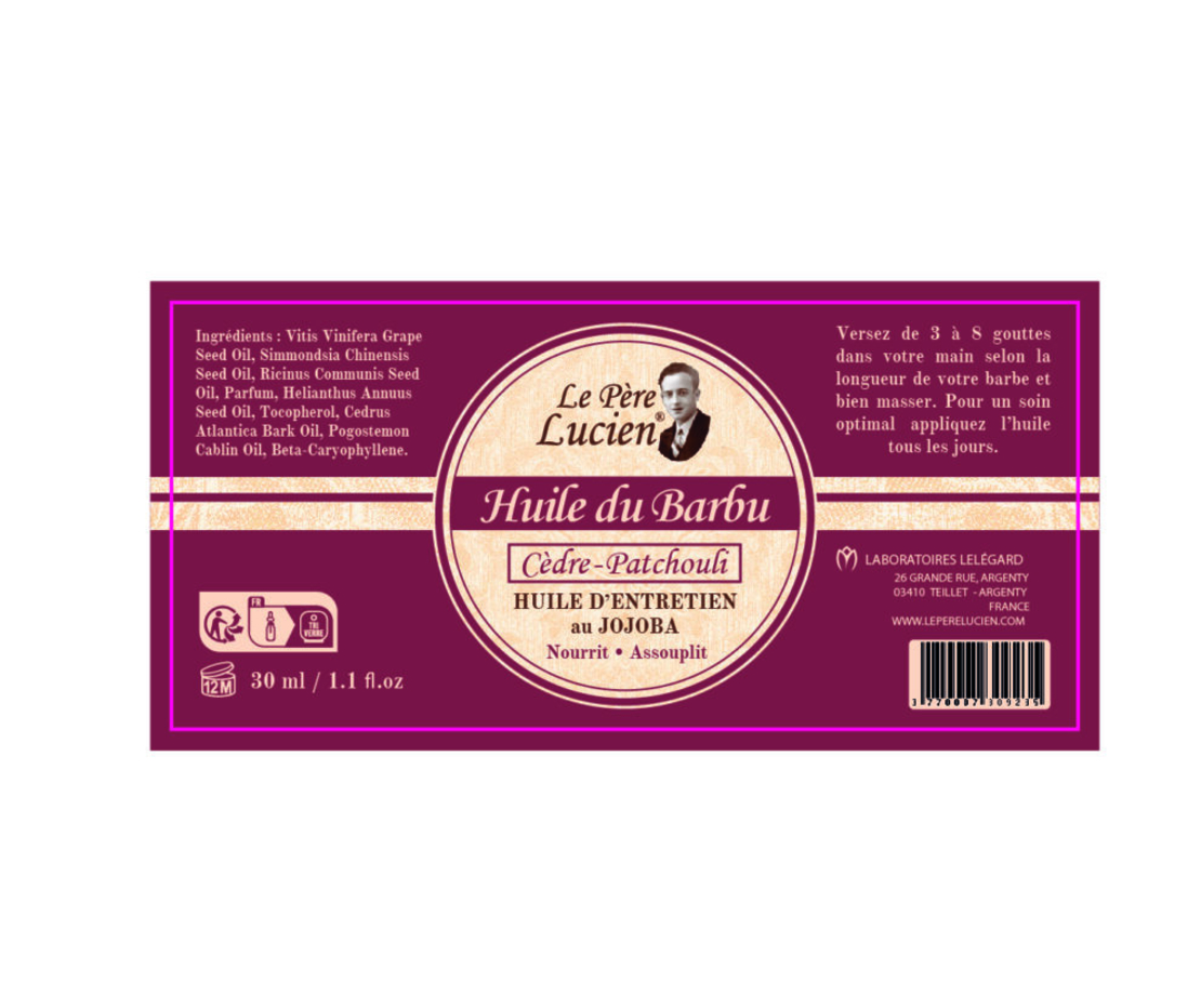 Масло за брада с жожоба, 30 мл – Кедър и пачули