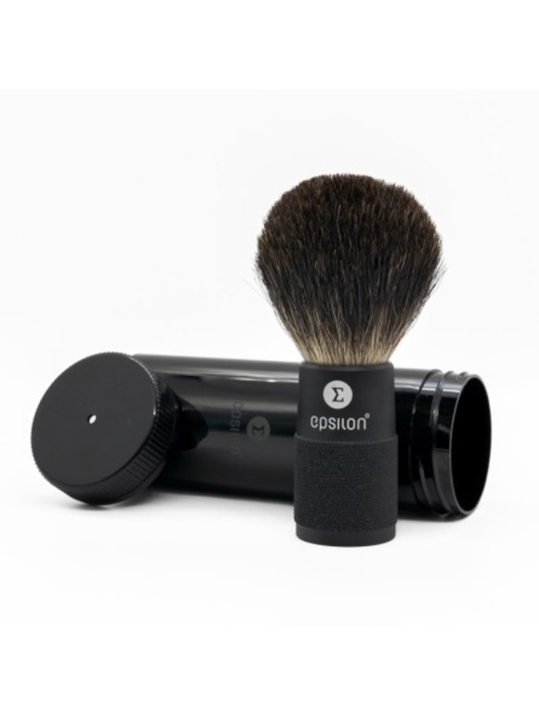 Epsilon четка за бръснене Tejón Negro – Mango Metálico Negro 52/22 mm