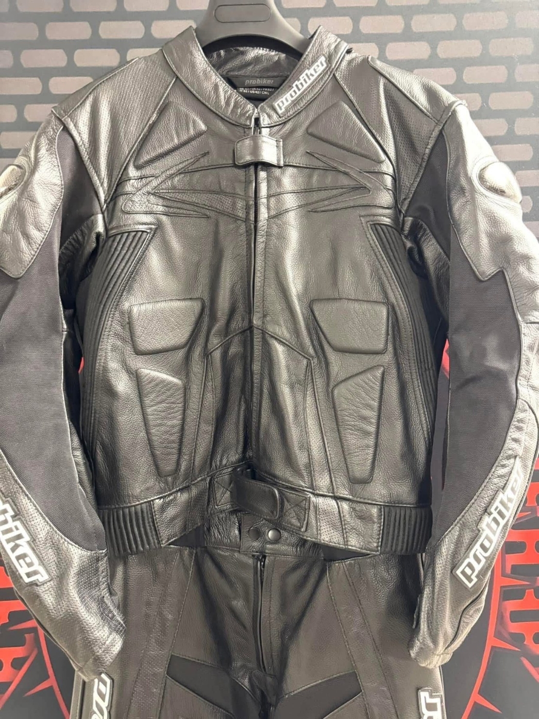 Кожен мото екип Probiker PRX-4 номер 52-L на две части