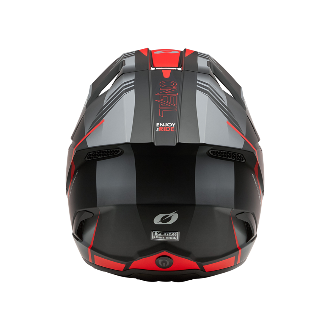 Мотокрос каска O'NEAL 3SERIES HAZE BLACK/GRAY/RED V.26