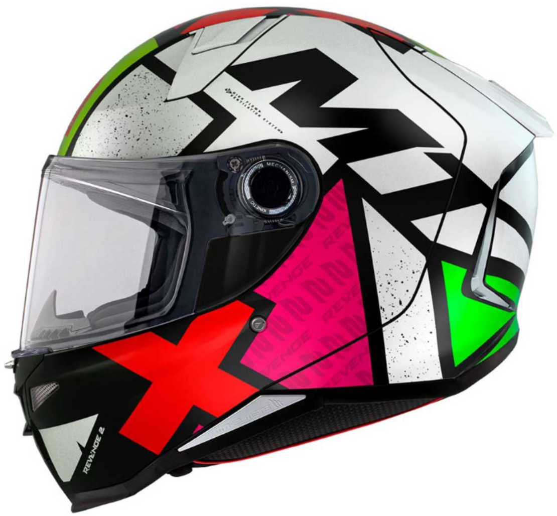 Каска MT REVENGE 2 LIGHT C0 PEARL GLOSS PEARL WHITE