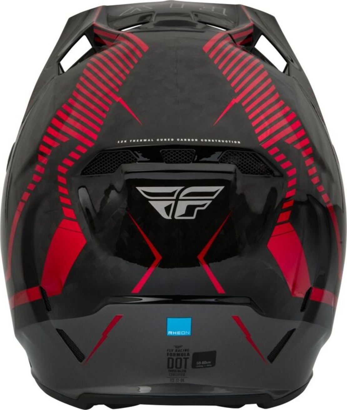 Мотокрос каска FLY RACING Formula Carbon Tracer Helmet - Red/Black
