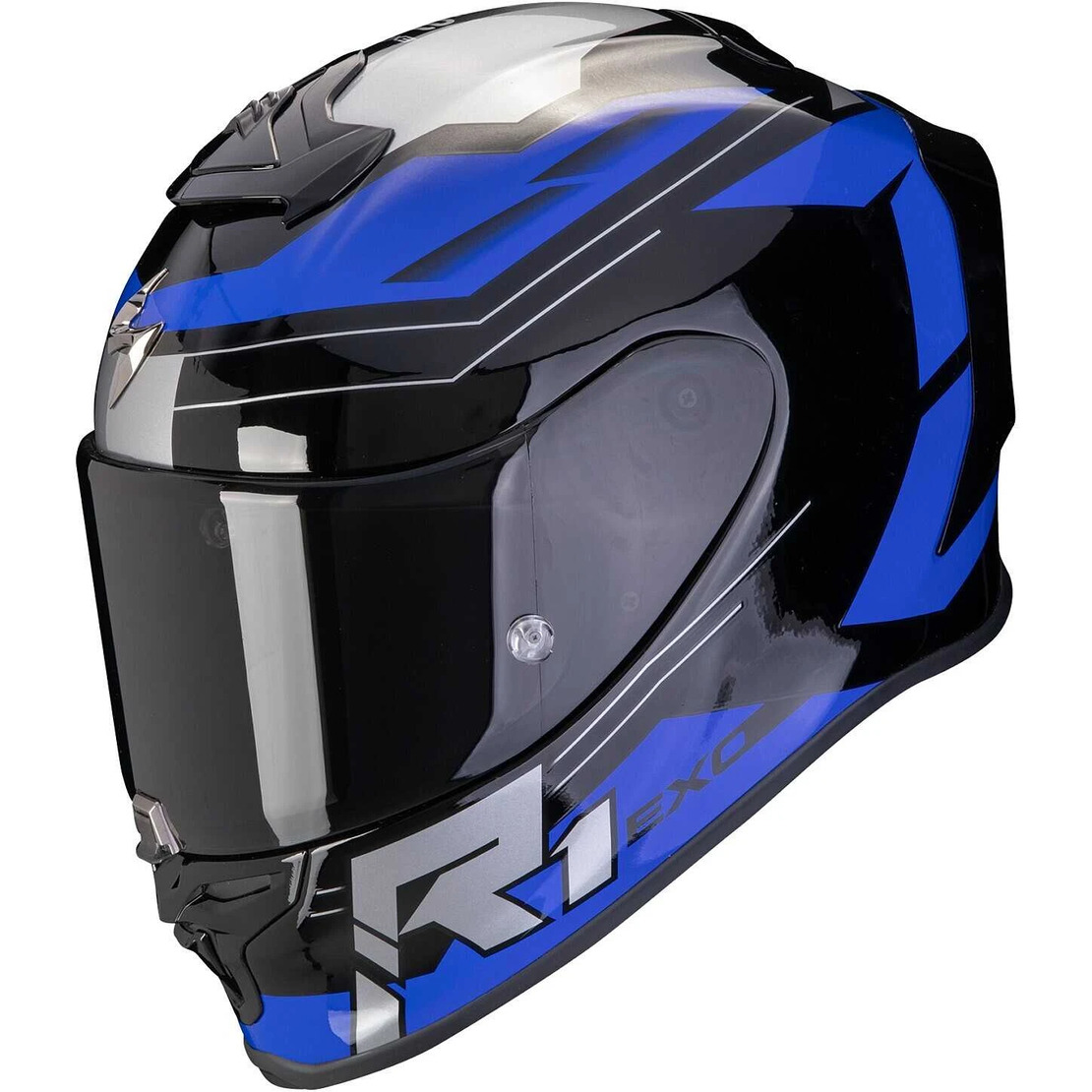 Каска Scorpion EXO-R1 Evo Air Blaze Black-Blue